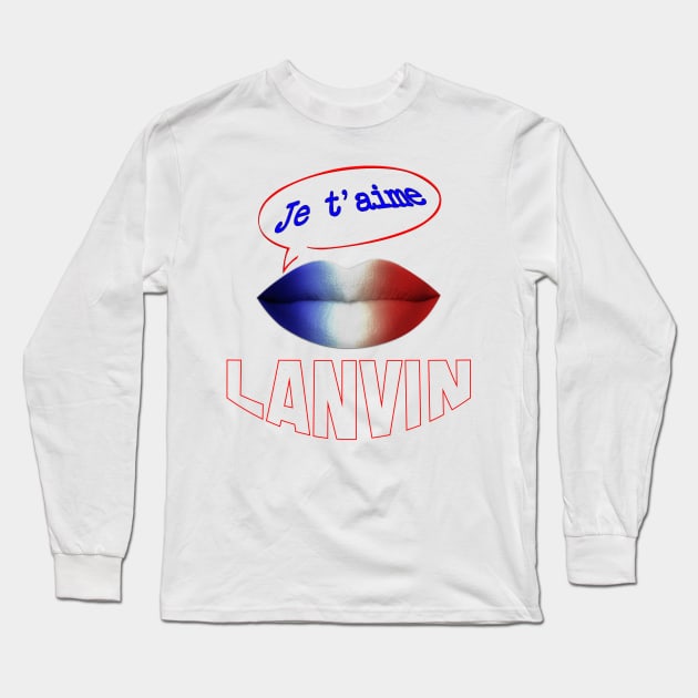 JE TAIME FRENCH KISS LANVIN Long Sleeve T-Shirt by ShamSahid